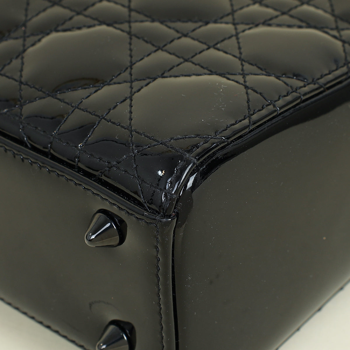 Christian Dior Black Lady Dior Small Bag