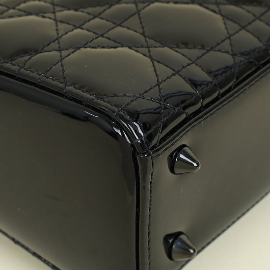 Christian Dior Black Lady Dior Small Bag