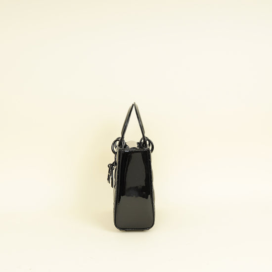 Christian Dior Black Lady Dior Small Bag