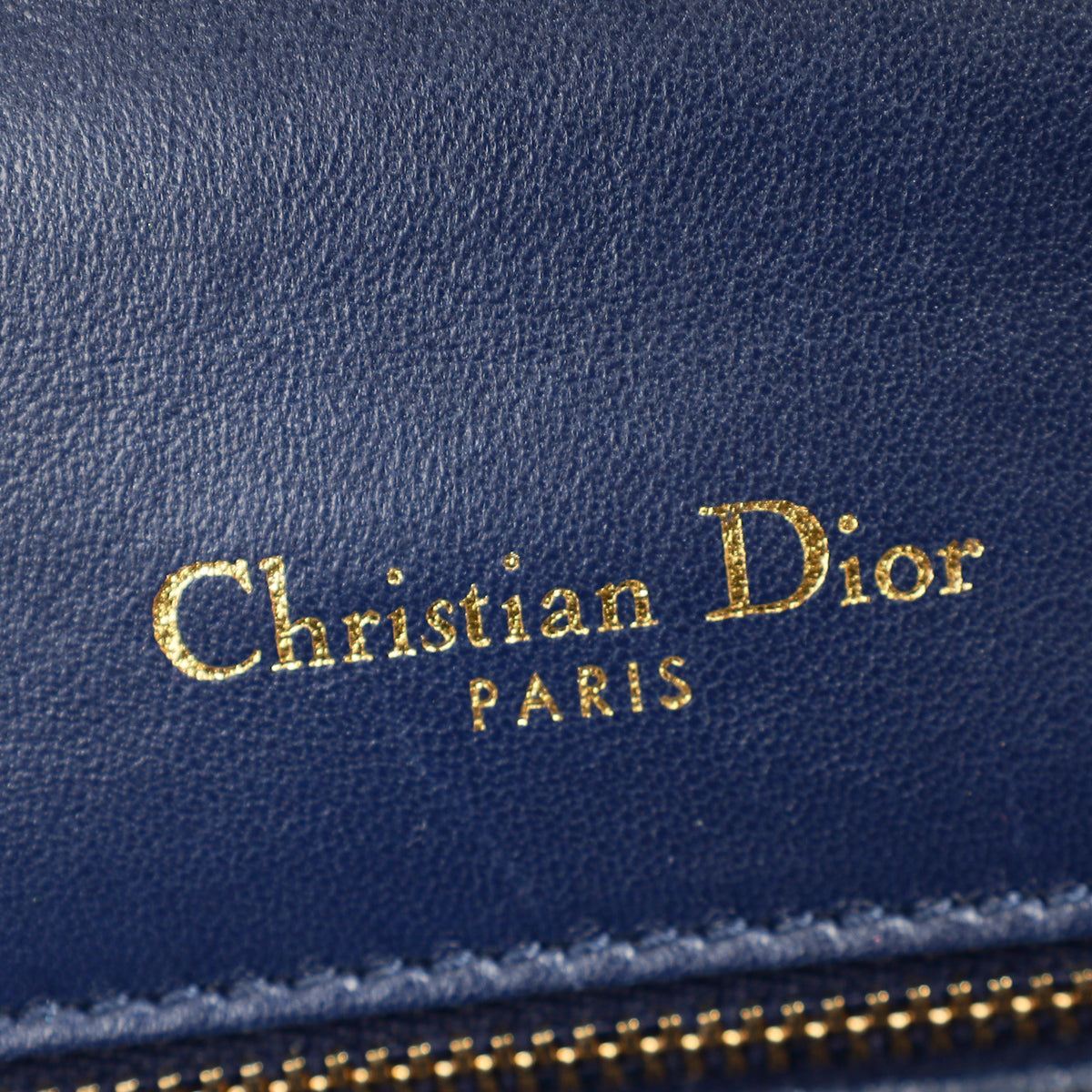 Christian Dior Navy Blue Diorama Small Flap Bag