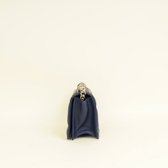 Christian Dior Navy Blue Diorama Small Flap Bag