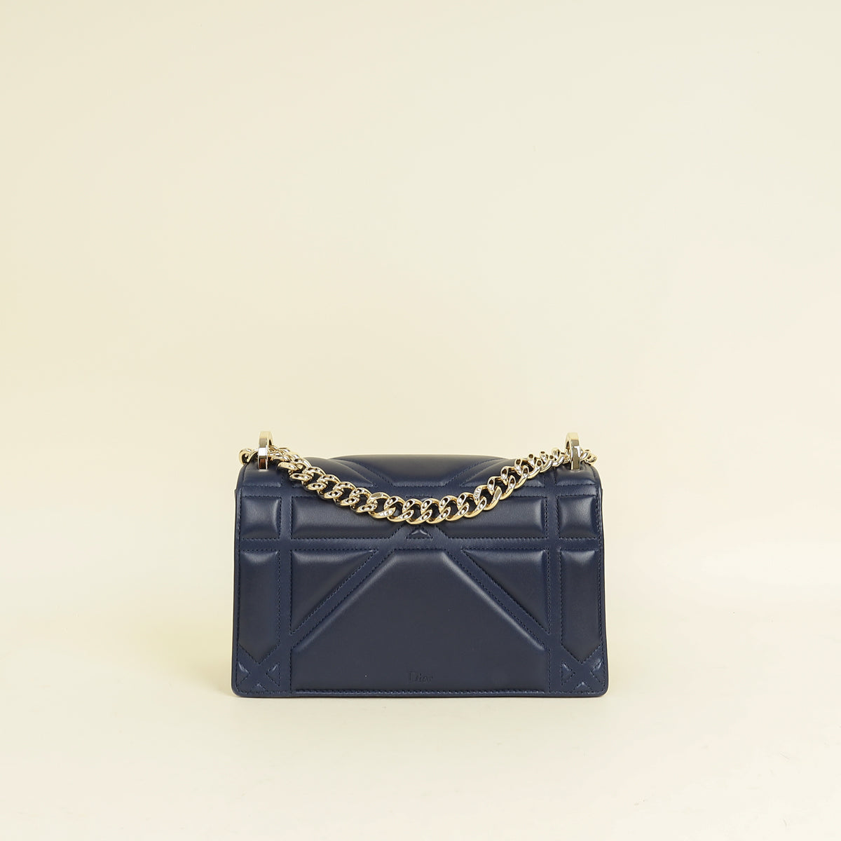 Christian Dior Navy Blue Diorama Small Flap Bag