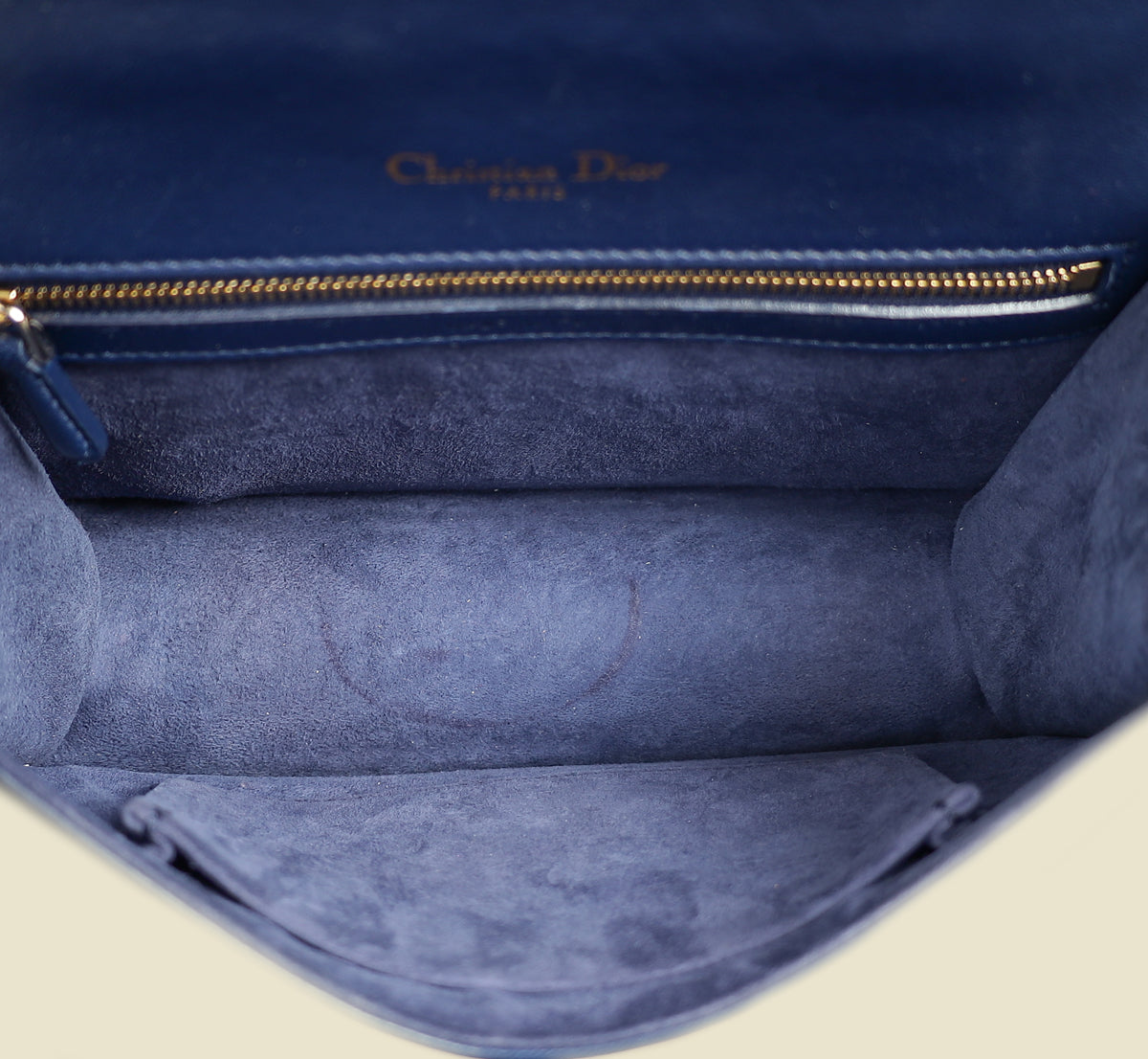 Christian Dior Navy Blue Diorama Small Flap Bag