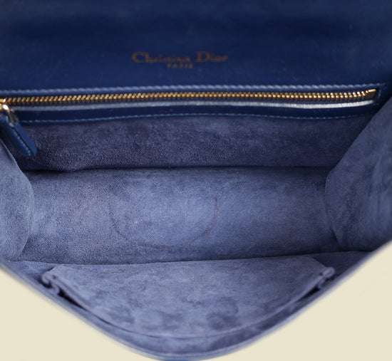 Christian Dior Navy Blue Diorama Small Flap Bag