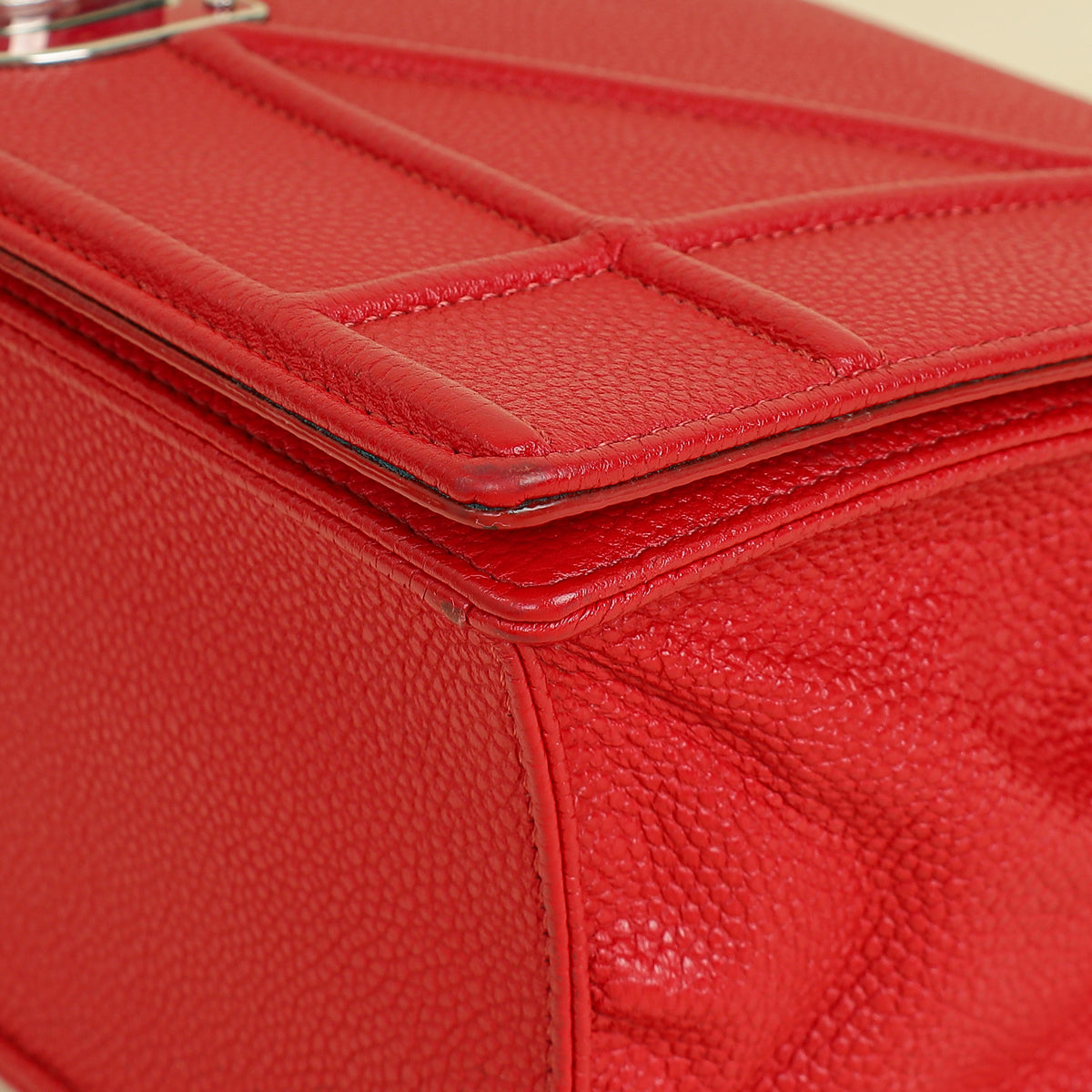 Christian Dior Red Diorama Medium Flap Bag