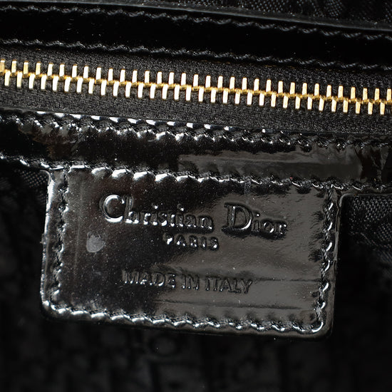 Christian Dior Black Lady Dior Large Bag