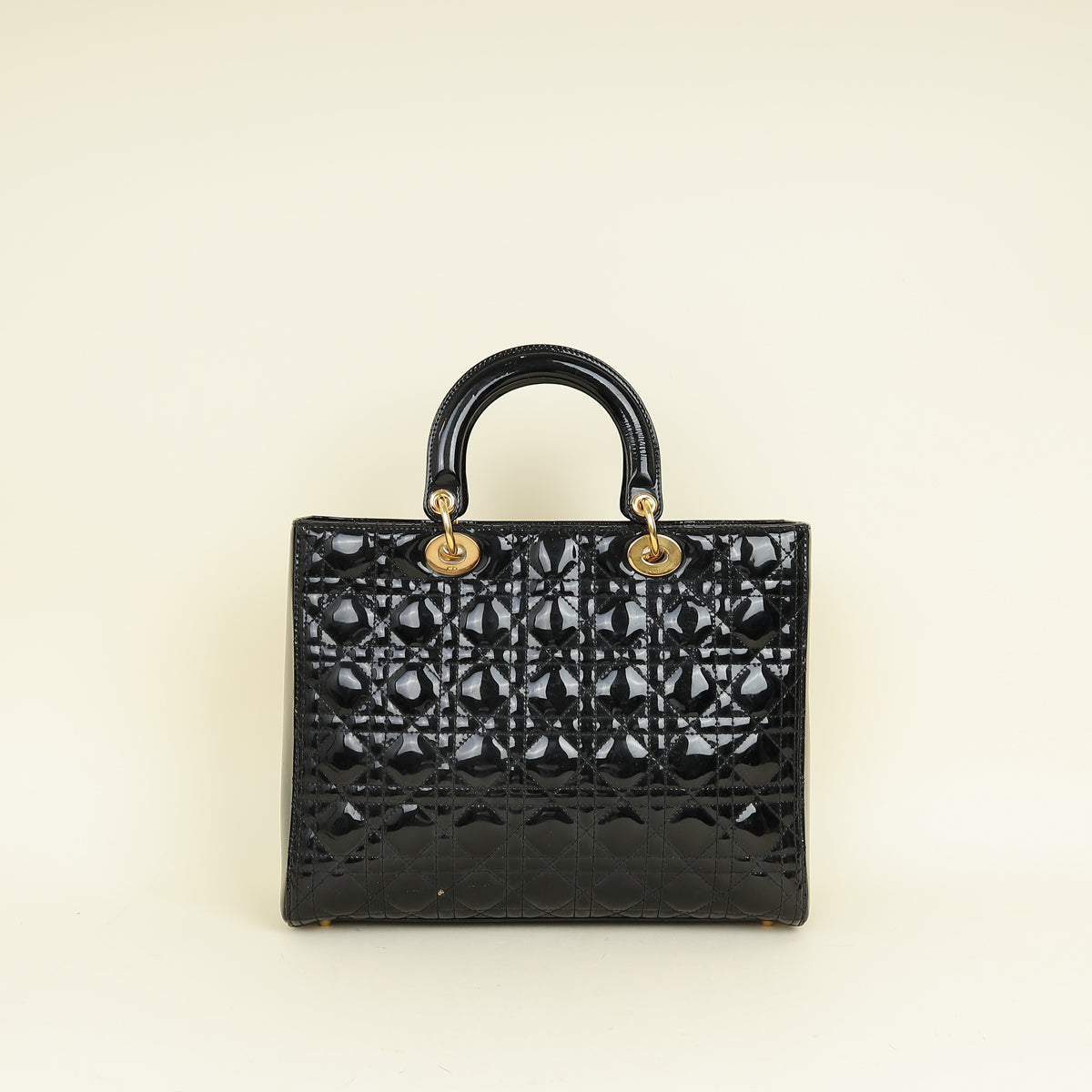 Christian Dior Black Lady Dior Large Bag