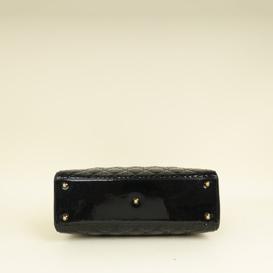 Christian Dior Black Lady Dior Large Bag
