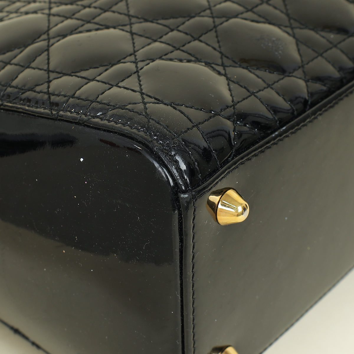 Christian Dior Black Lady Dior Large Bag