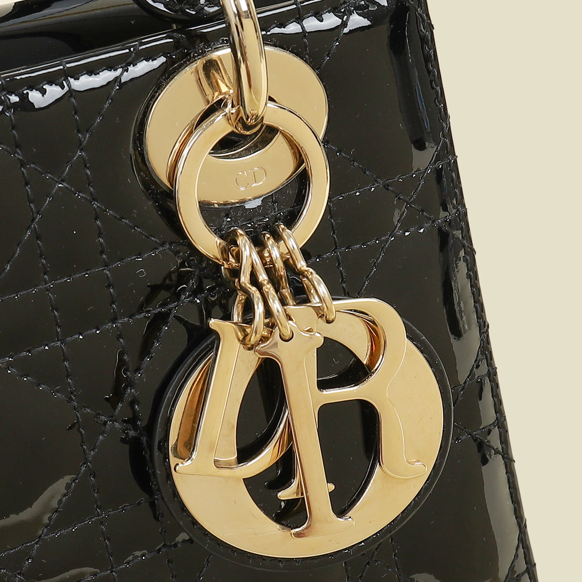 Christian Dior Black Lady Dior Small Bag