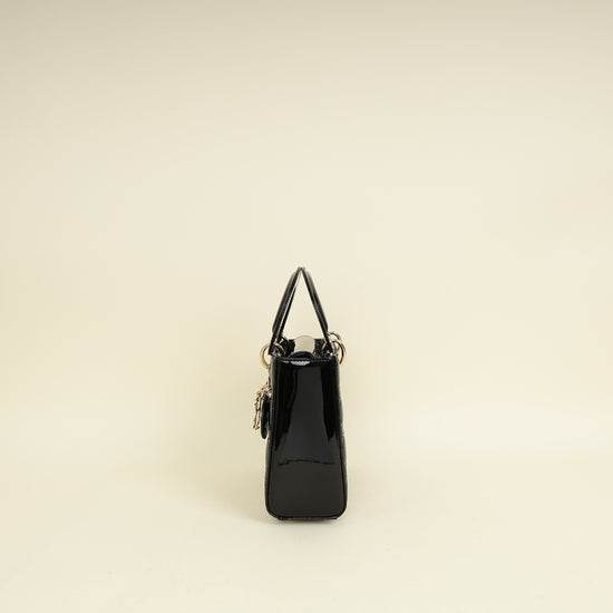 Christian Dior Black Lady Dior Small Bag