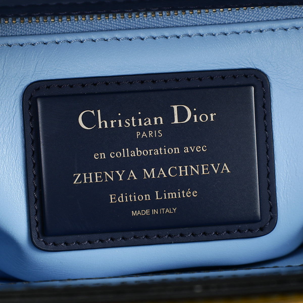 Christian Dior Tricolor L.E Zhenya Machneva's Lady Art 7 Small Bag