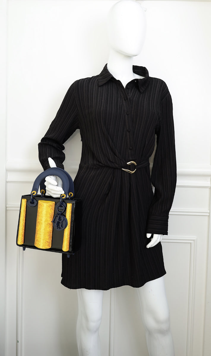 Christian Dior Tricolor L.E Zhenya Machneva’s Lady Art 7 Small Bag