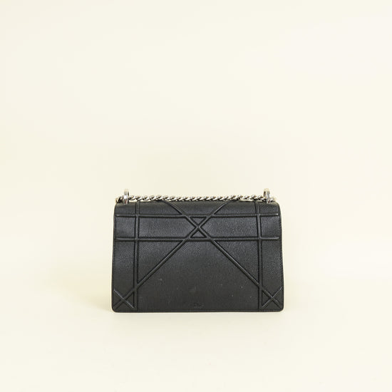 Christian Dior Black Diorama Medium Shoulder Bag