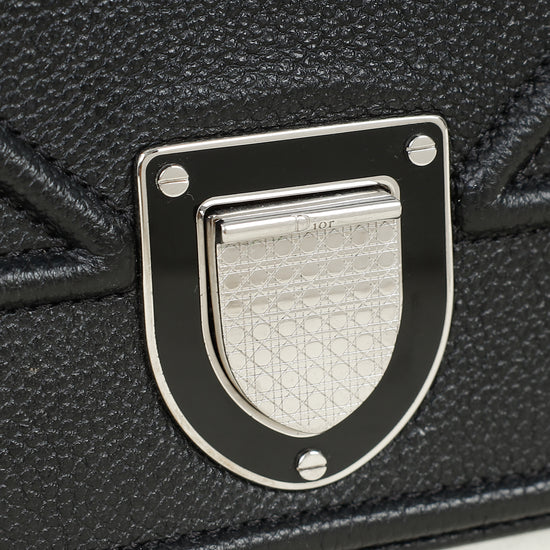 Christian Dior Black Diorama Medium Shoulder Bag