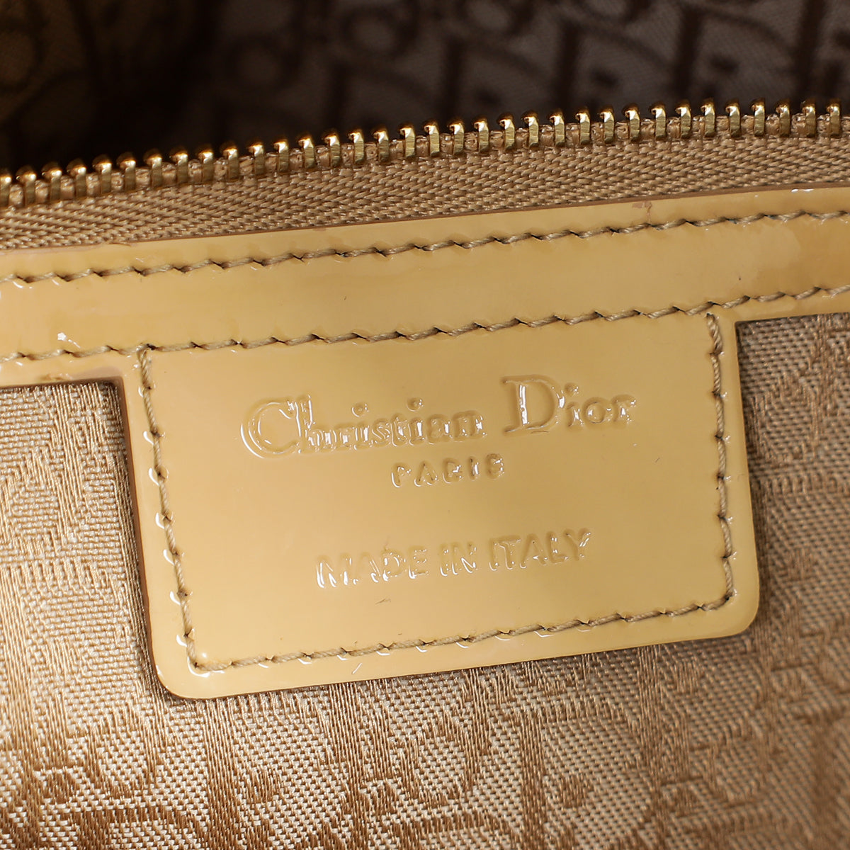 Christian Dior Beige Lady Dior Large Bag