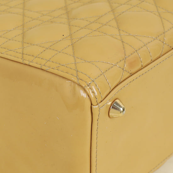 Christian Dior Beige Lady Dior Large Bag