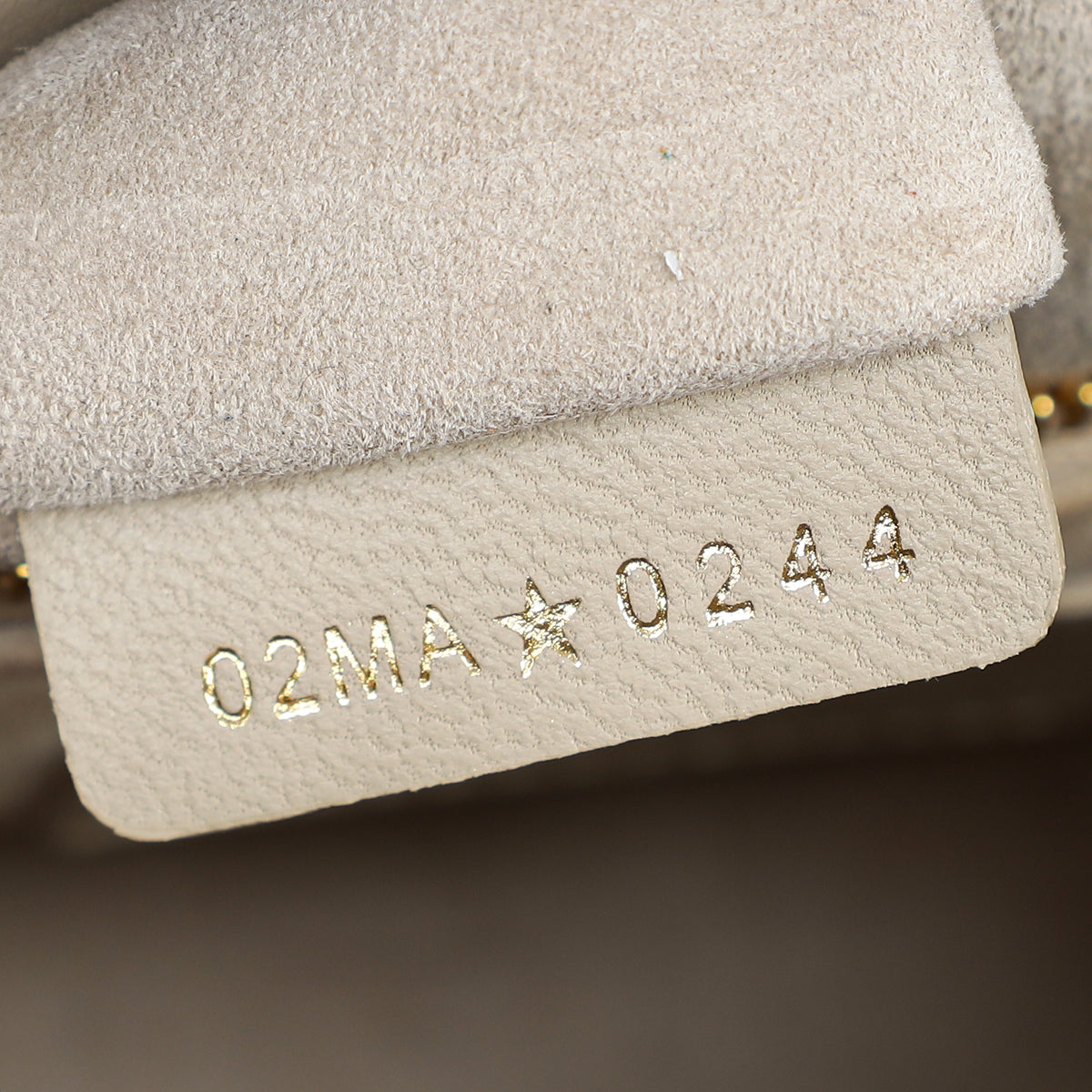 Christian Dior Beige Lady Dior Mini Chain Dragonfly Bag