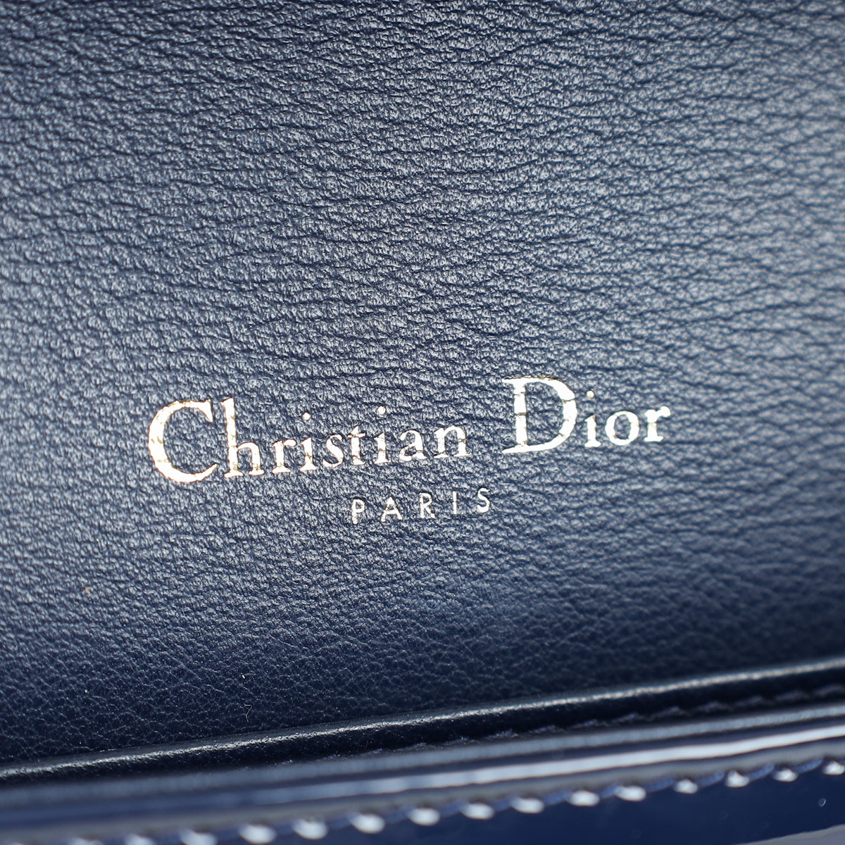 Christian Dior Navy Lady Dior Pouch on Chain – THE CLOSET