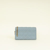 Christian Dior Grey Lady Dior Chain Pouch