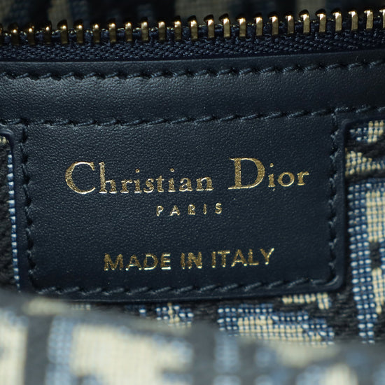 Christian Dior Bicolor Wicker Jacquard Mini Lady Dior Bag