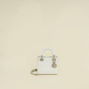 Christian Dior Latte Lady Dior Mini Chain Bag