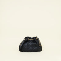 Christian Dior Black Macrocannage Ammi Bucket Bag
