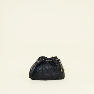 Christian Dior Black Macrocannage Ammi Bucket Bag