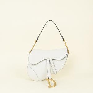 Christian Dior Latte Saddle Medium Shoulder Bag