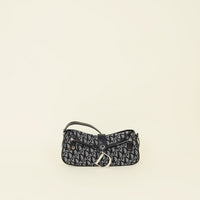 Christian Dior Black Vintage Trotter Charm Diorissimo Shoulder Bag