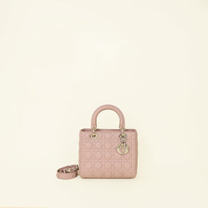 Christian Dior Blush Cannage Lady Dior Medium Bag