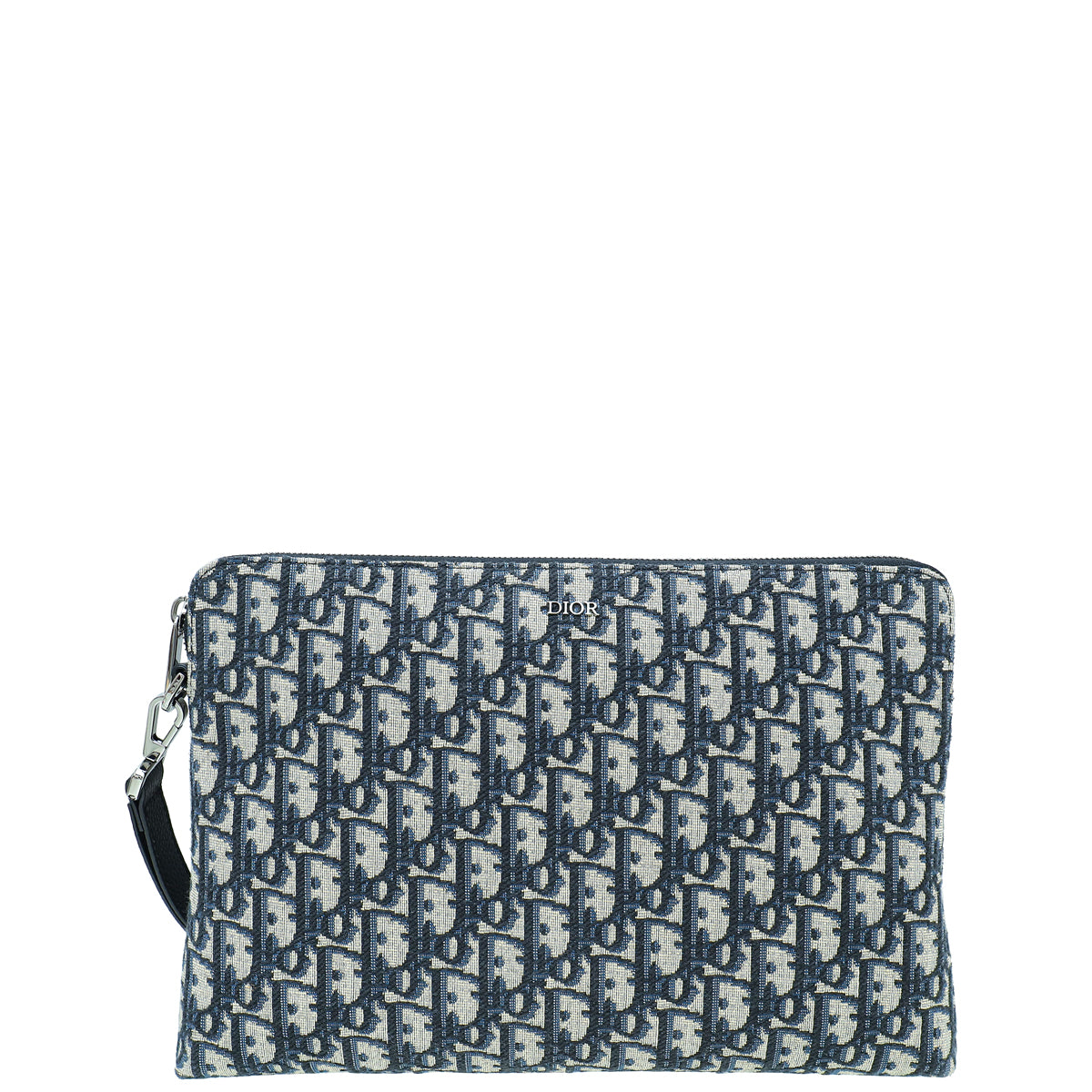 Christian Dior Navy Blue Oblique Pouch-Christian Dior-THE CLOSET