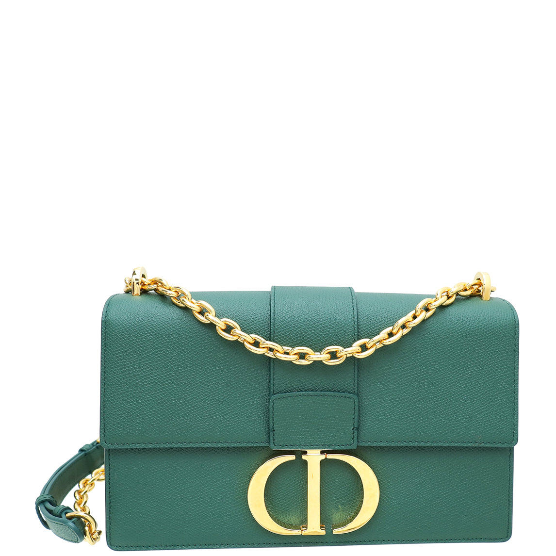 Christian Dior Dark Green 30 Montaigne Flap Medium Shoulder Bag-Christian Dior-THE CLOSET