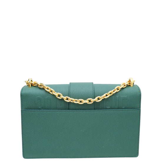 Christian Dior Dark Green 30 Montaigne Flap Medium Shoulder Bag