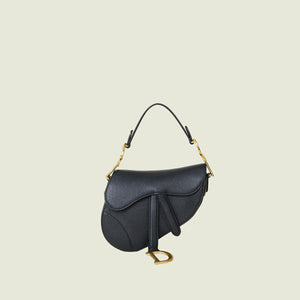 Christian Dior Black Mini Saddle Bag
