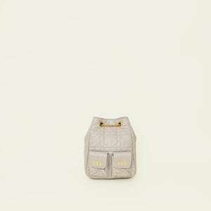 Christian Dior Beige Caro Medium Multicarry Backpack Bag