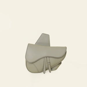 Christian Dior Grayish Green Saddle Crossbody Bag