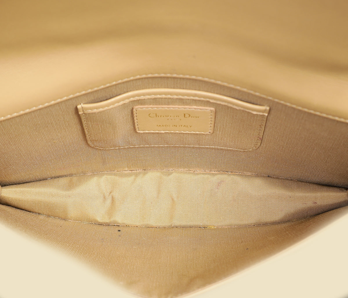 Christian Dior Beige Lady Dior Convertible Chain Clutch-Christian Dior-THE CLOSET