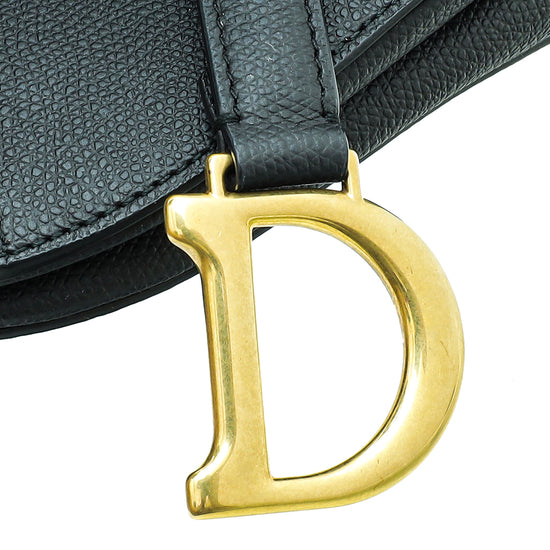 Christian Dior Black Saddle Mini Bag