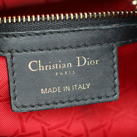 Christian Dior Black Lady Dior Medium Bag