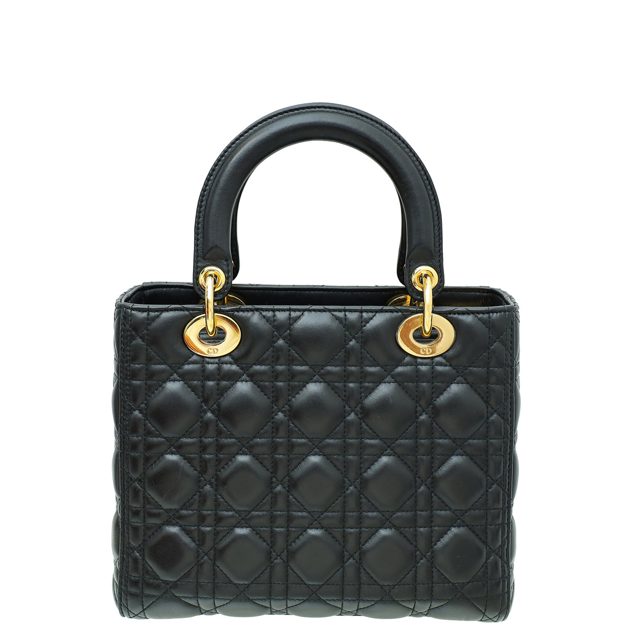 Christian Dior Black Lady Dior Medium Bag-Christian Dior-THE CLOSET