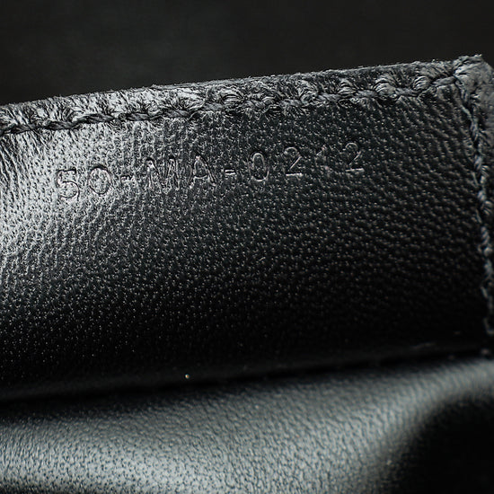 Christian Dior Black Caro Macrocannage Quilted Medium Bag