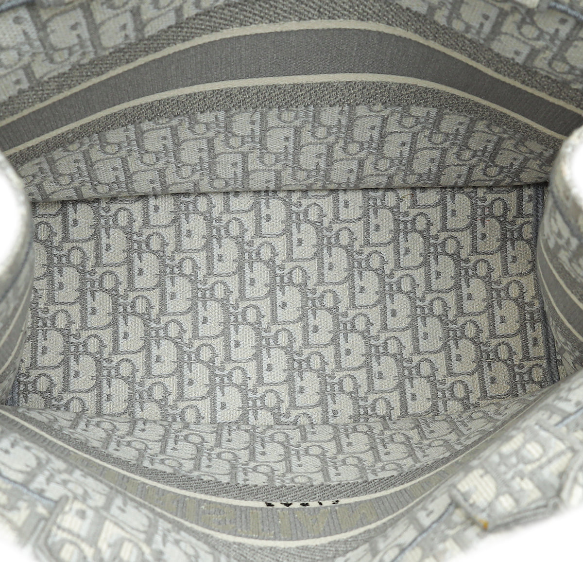 Christian Dior Gray Oblique Book Tote Medium Bag