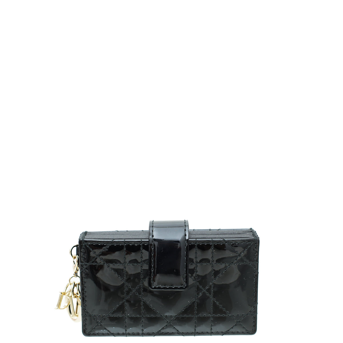 Christian Dior Black Lady Dior Gusset Card Holder-Christian Dior-THE CLOSET