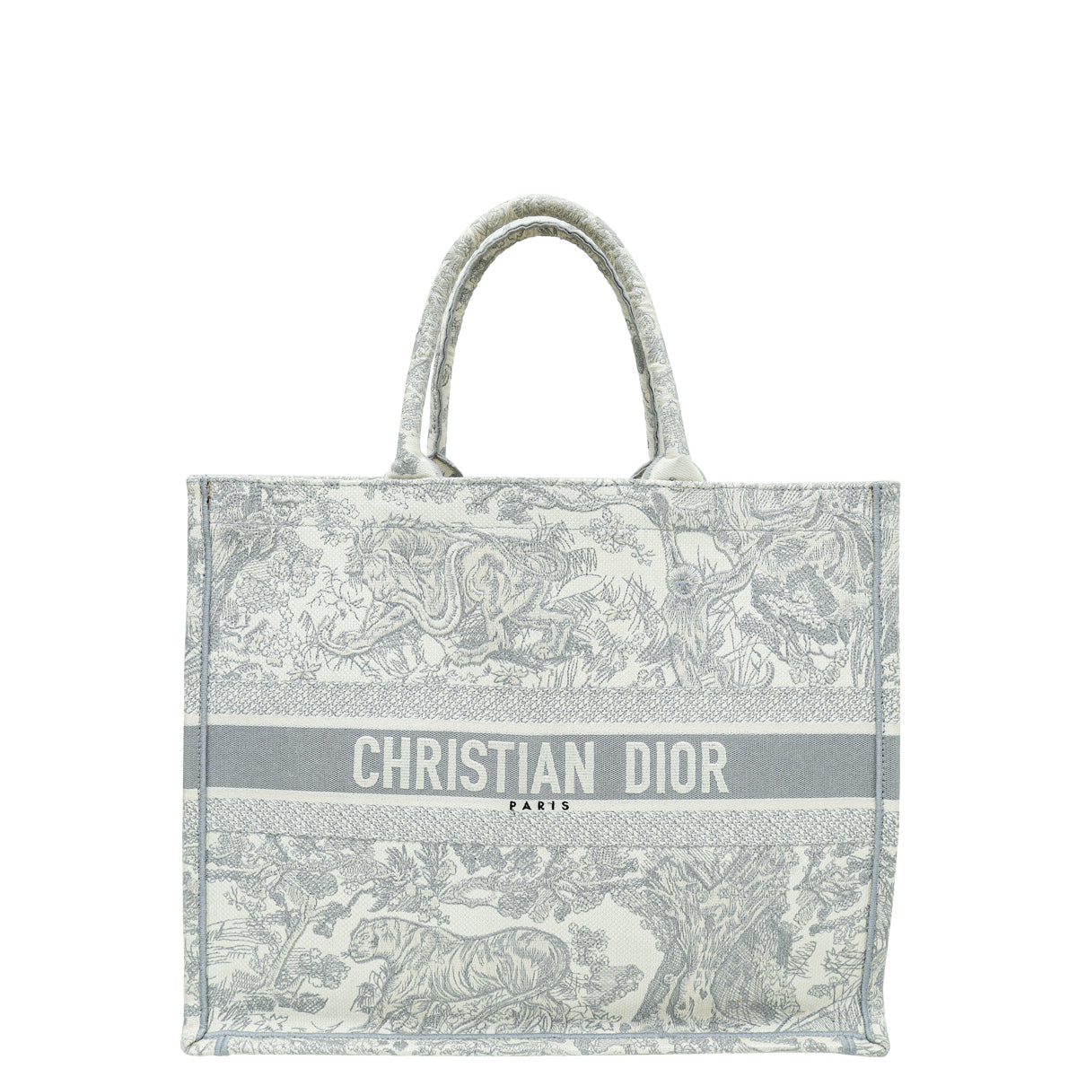 Christian Dior Bicolor Toile De Jouy Book Tote Large Bag-Christian Dior-THE CLOSET