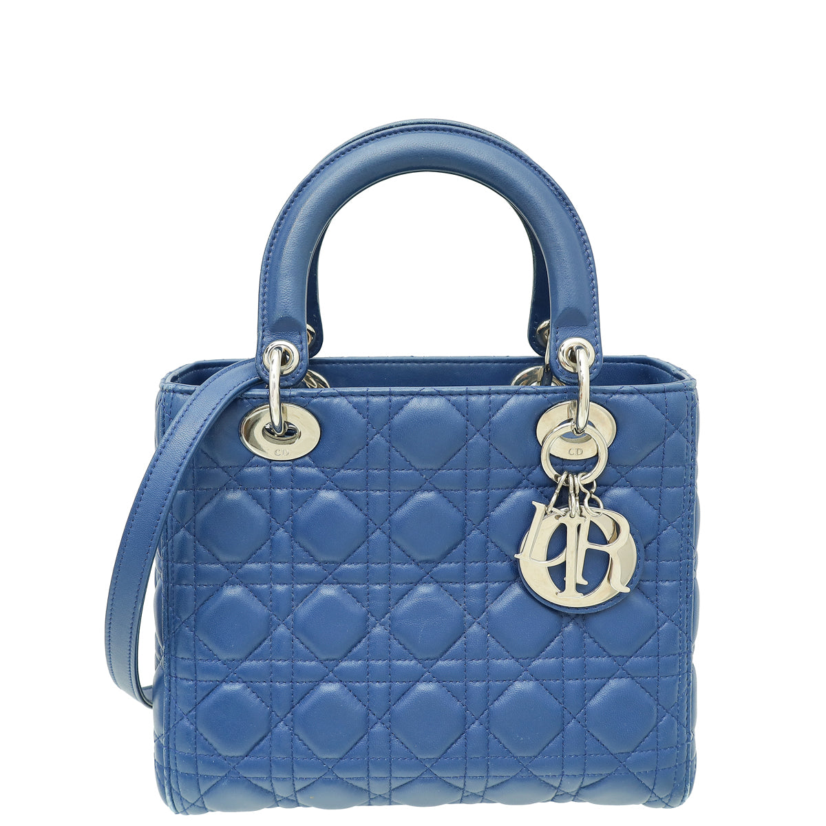 Christian Dior Blue Lady Dior Medium Bag-Christian Dior-THE CLOSET