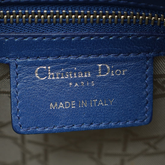 Christian Dior Blue Lady Dior Medium Bag