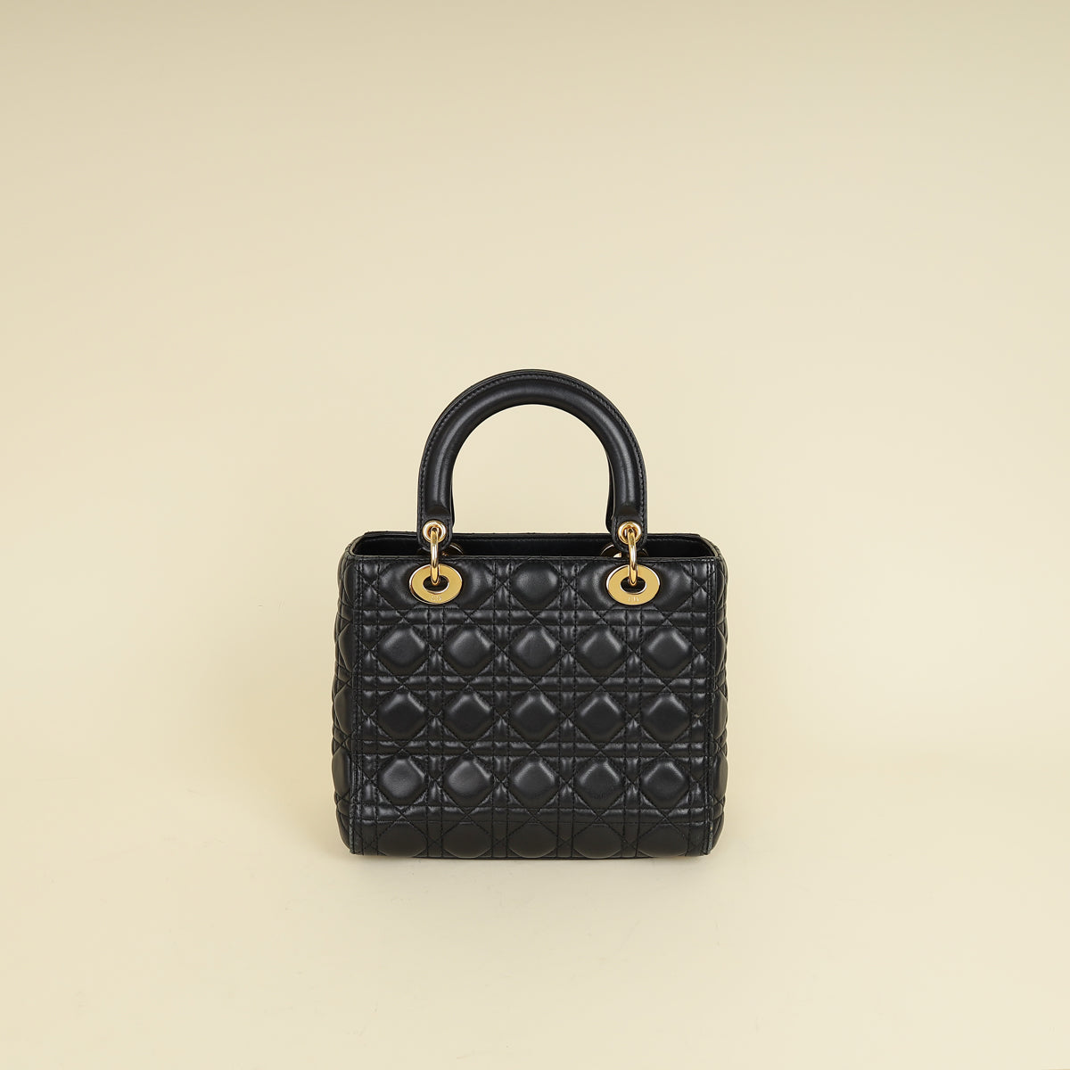 Christian Dior Black Lady Dior Medium Bag-Christian Dior-THE CLOSET
