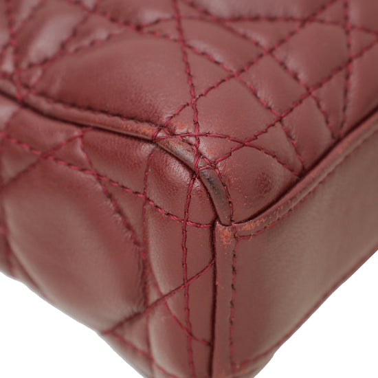 Christian Dior Burgundy Runway Medium Bag