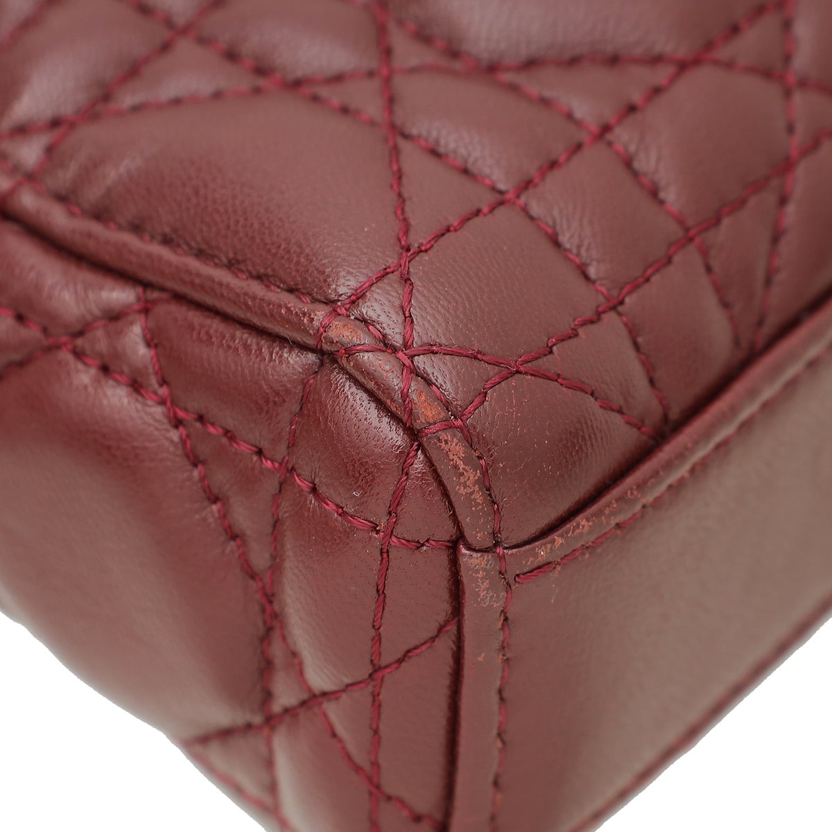 Christian Dior Burgundy Runway Medium Bag